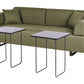 Sofa with Side Tables Green SOKNA