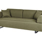 Sofa with Side Tables Green SOKNA