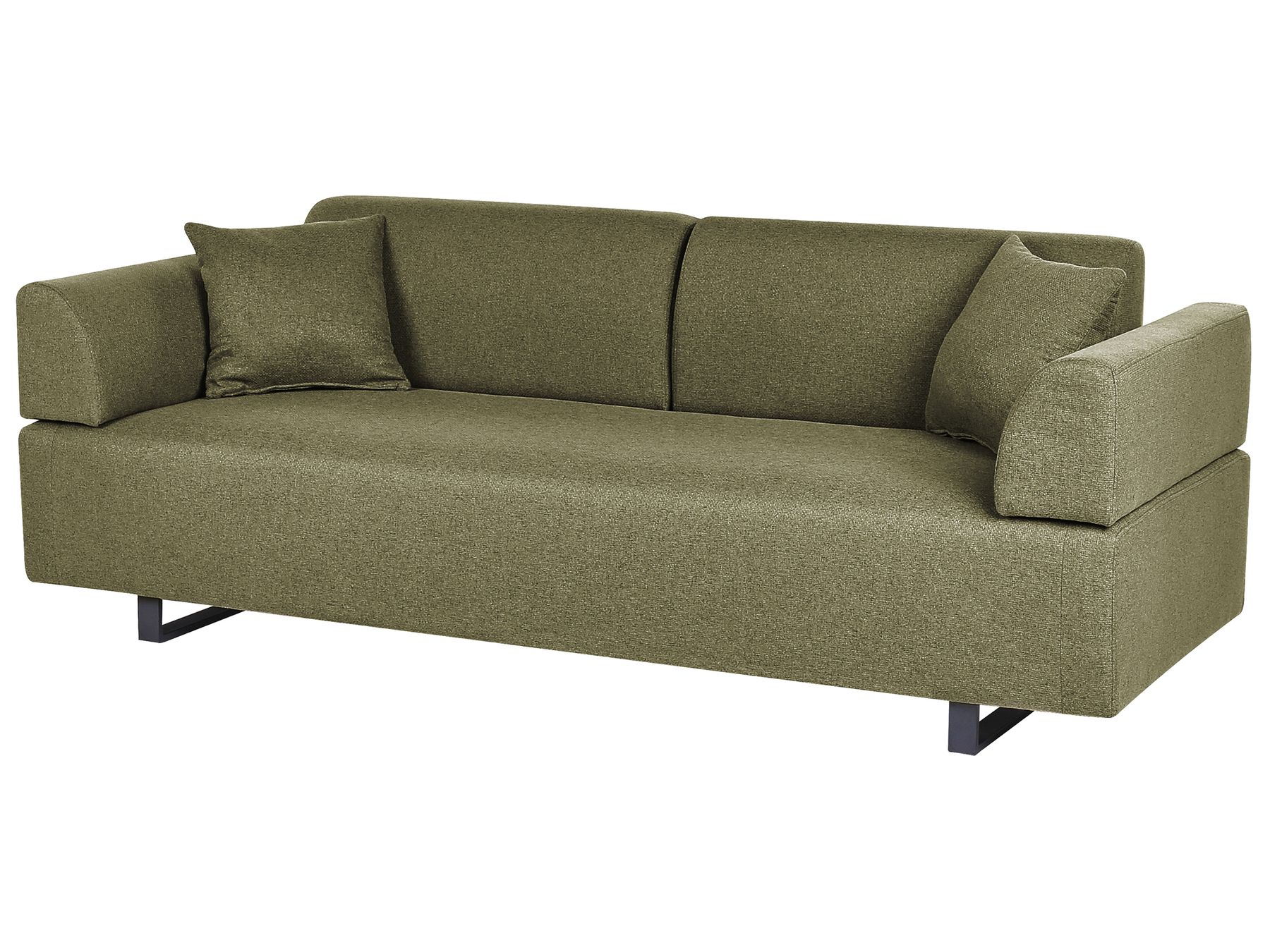 Sofa with Side Tables Green SOKNA