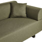 Sofa with Side Tables Green SOKNA