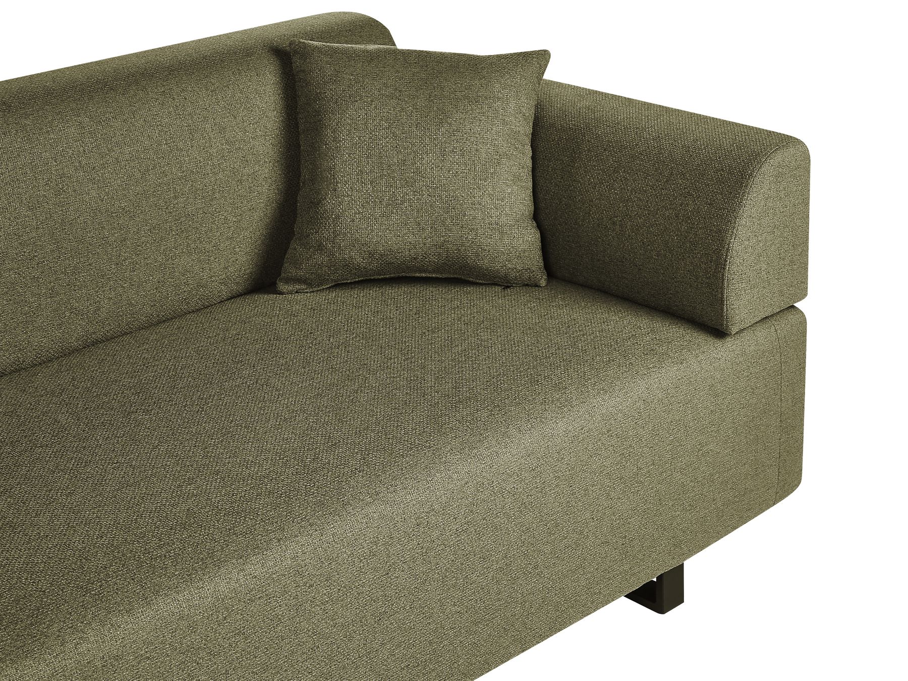 Sofa with Side Tables Green SOKNA