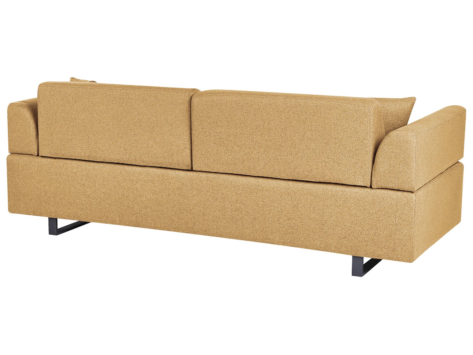Sofa with Side Tables Yellow SOKNA