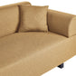 Sofa with Side Tables Yellow SOKNA