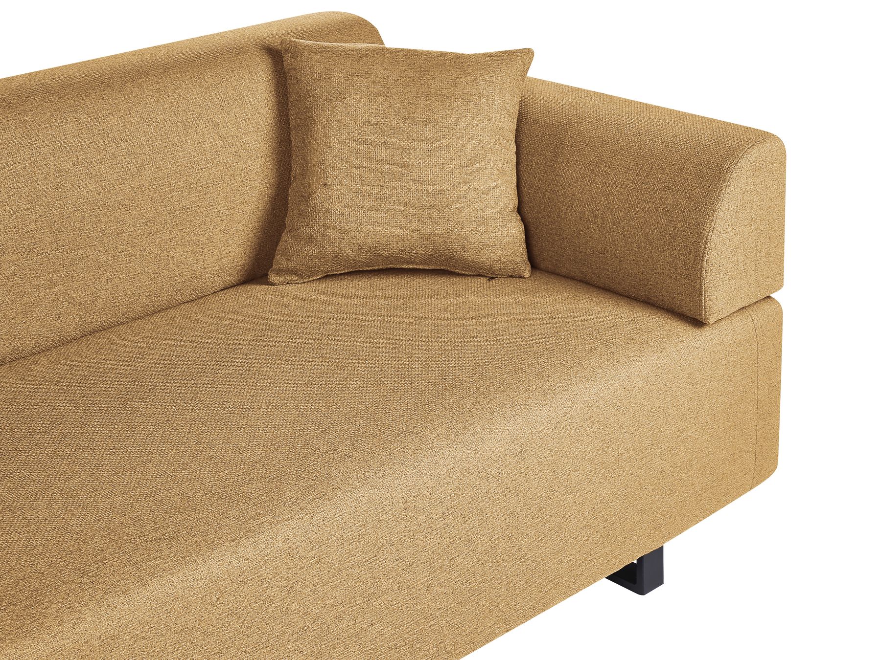 Sofa with Side Tables Yellow SOKNA