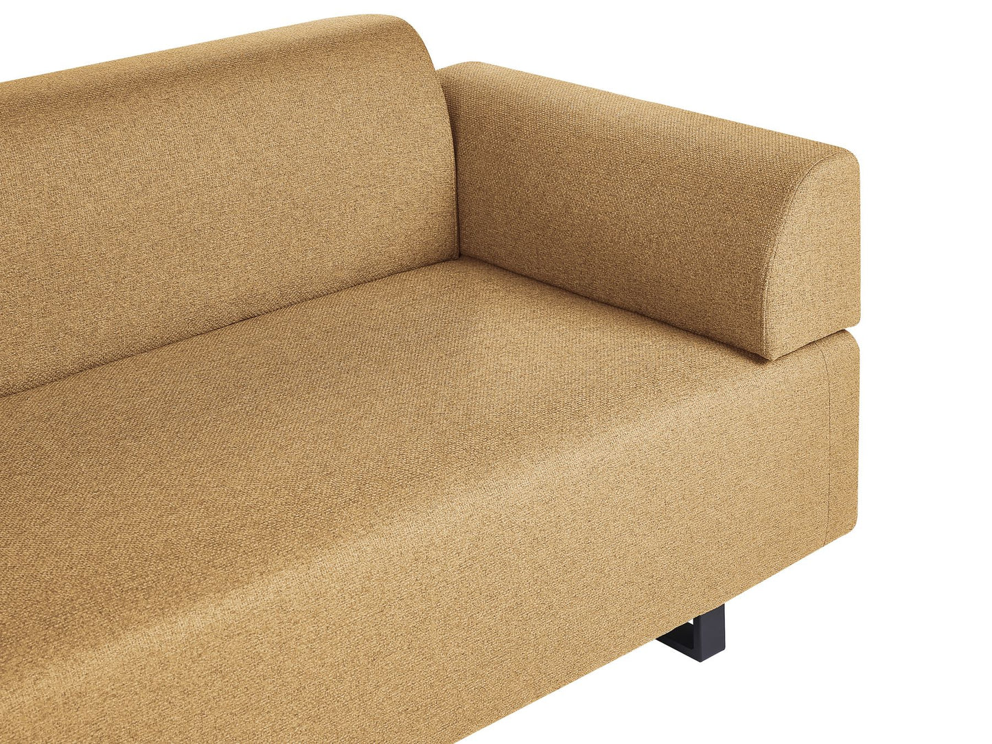 Sofa with Side Tables Yellow SOKNA
