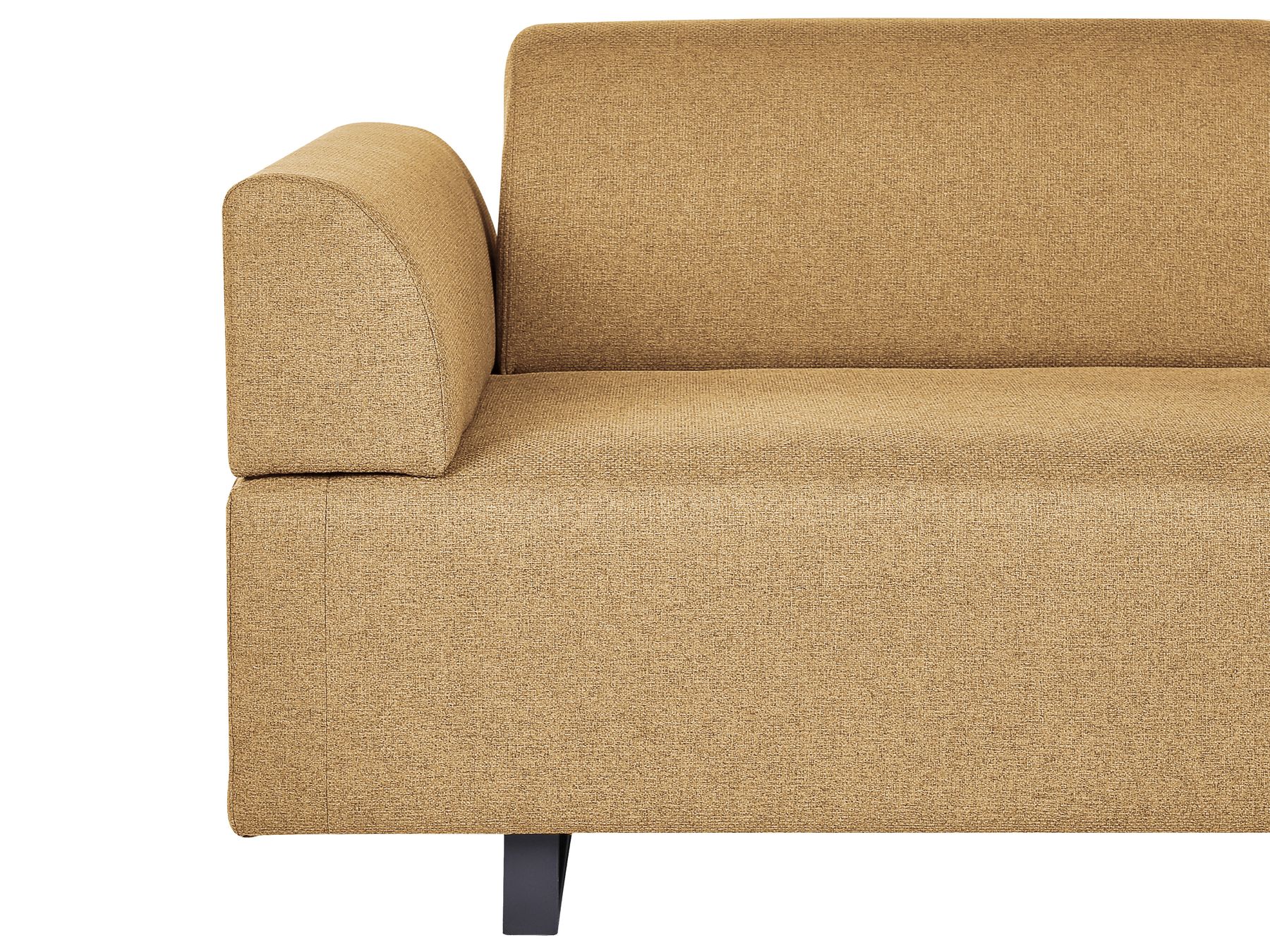 Sofa with Side Tables Yellow SOKNA