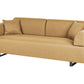Sofa with Side Tables Yellow SOKNA