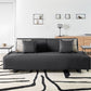 Sofa with Side Tables Black SOKNA