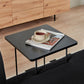 Sofa with Side Tables Black SOKNA