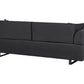 Sofa with Side Tables Black SOKNA
