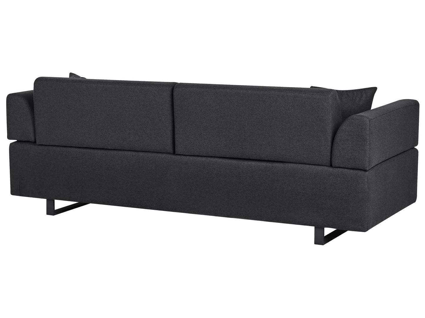 Sofa with Side Tables Black SOKNA
