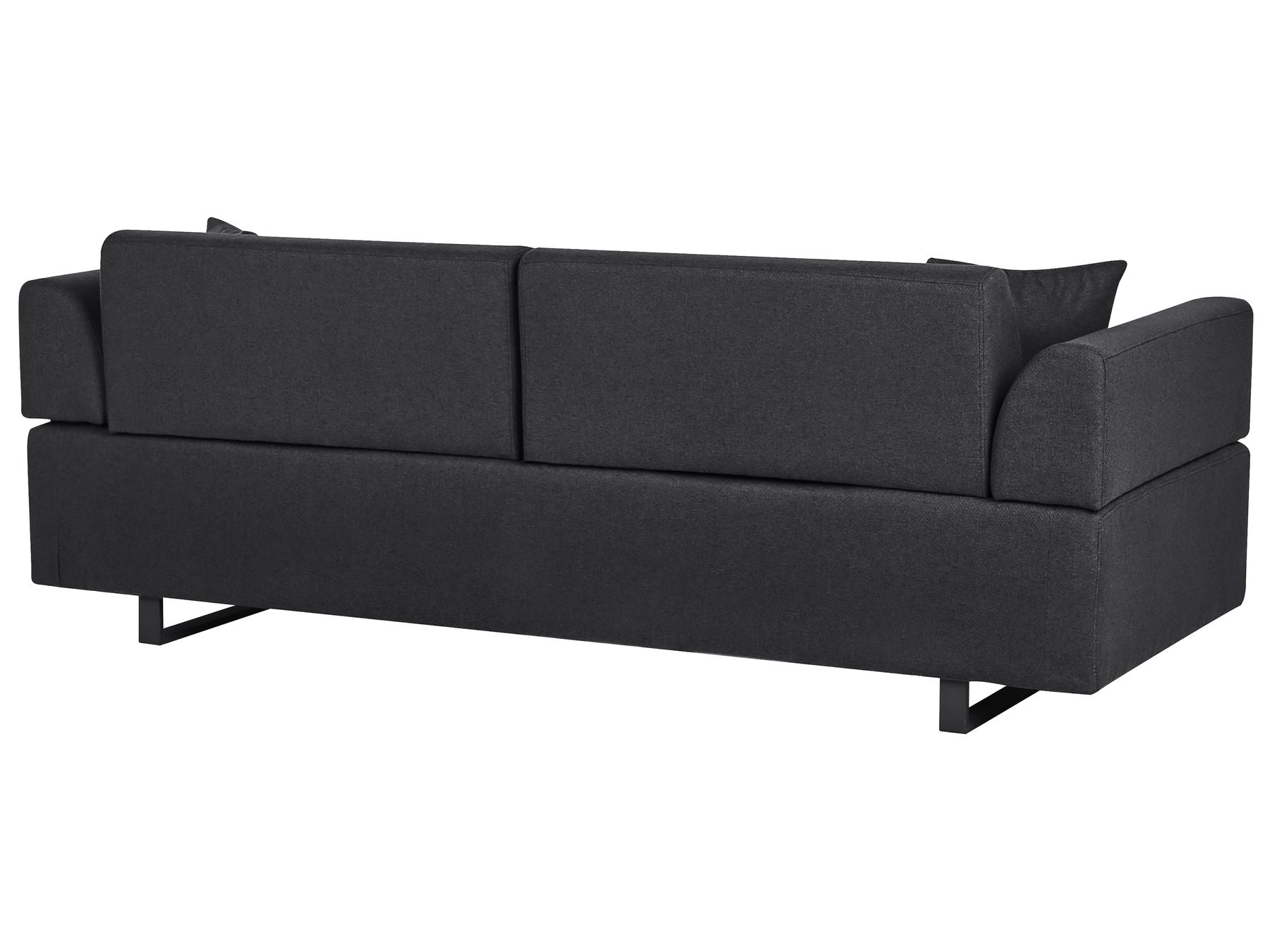 Sofa with Side Tables Black SOKNA