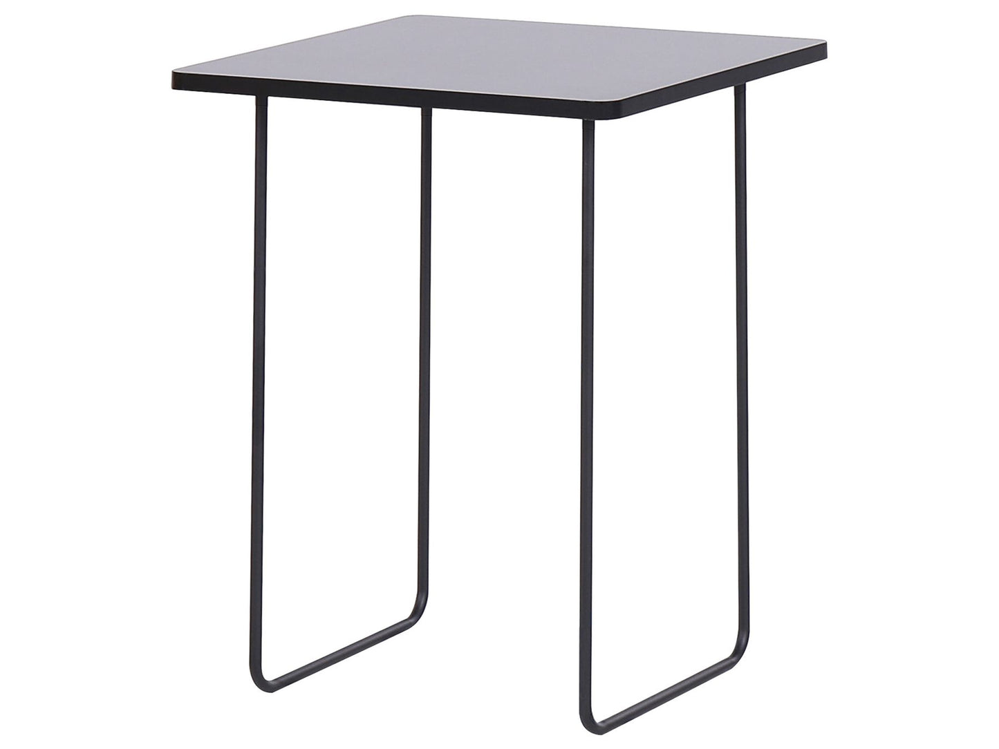Sofa with Side Tables Black SOKNA