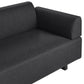 Sofa with Side Tables Black SOKNA