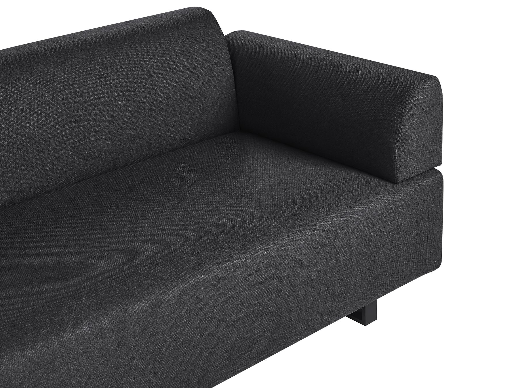 Sofa with Side Tables Black SOKNA