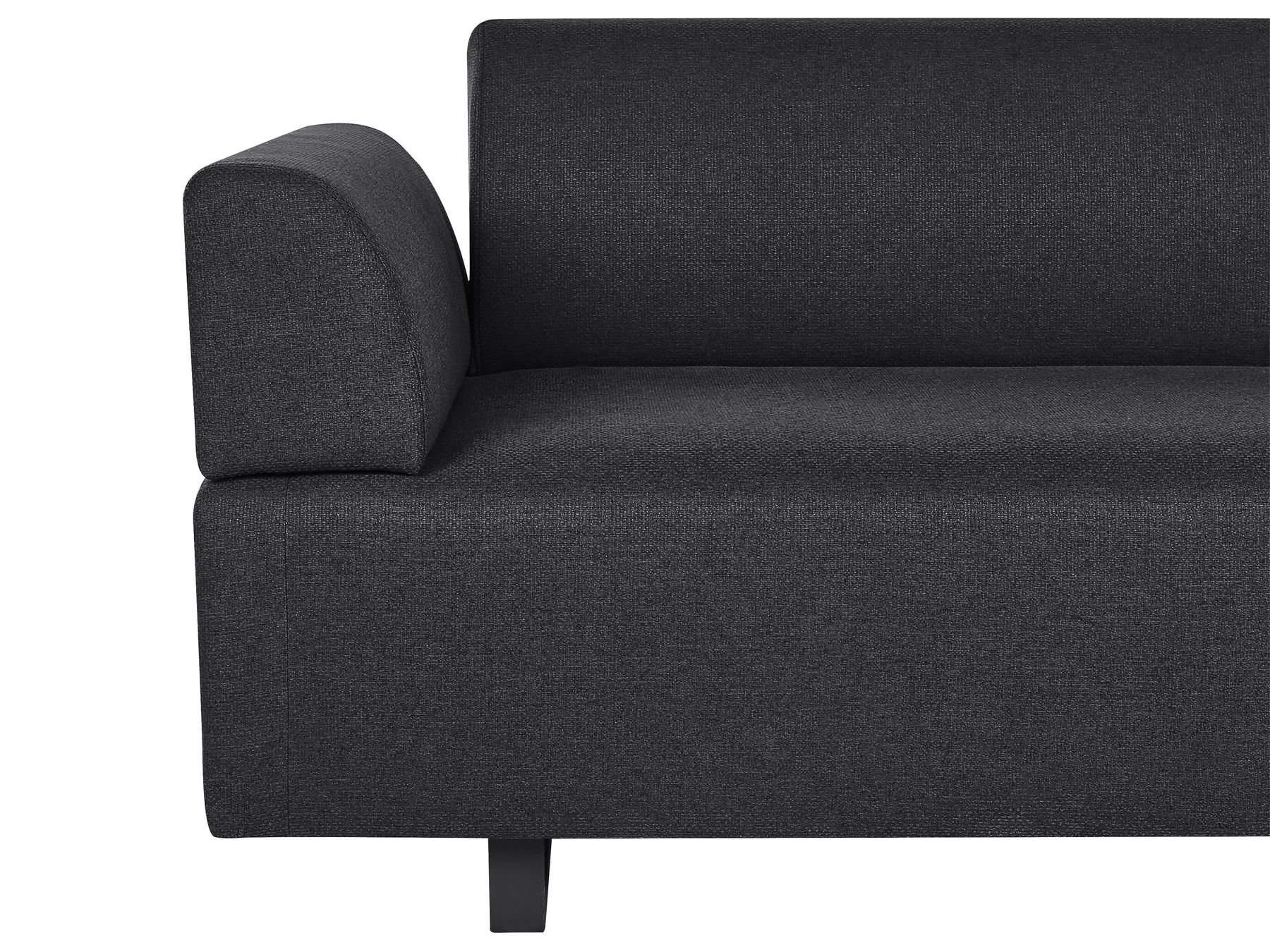 Sofa with Side Tables Black SOKNA