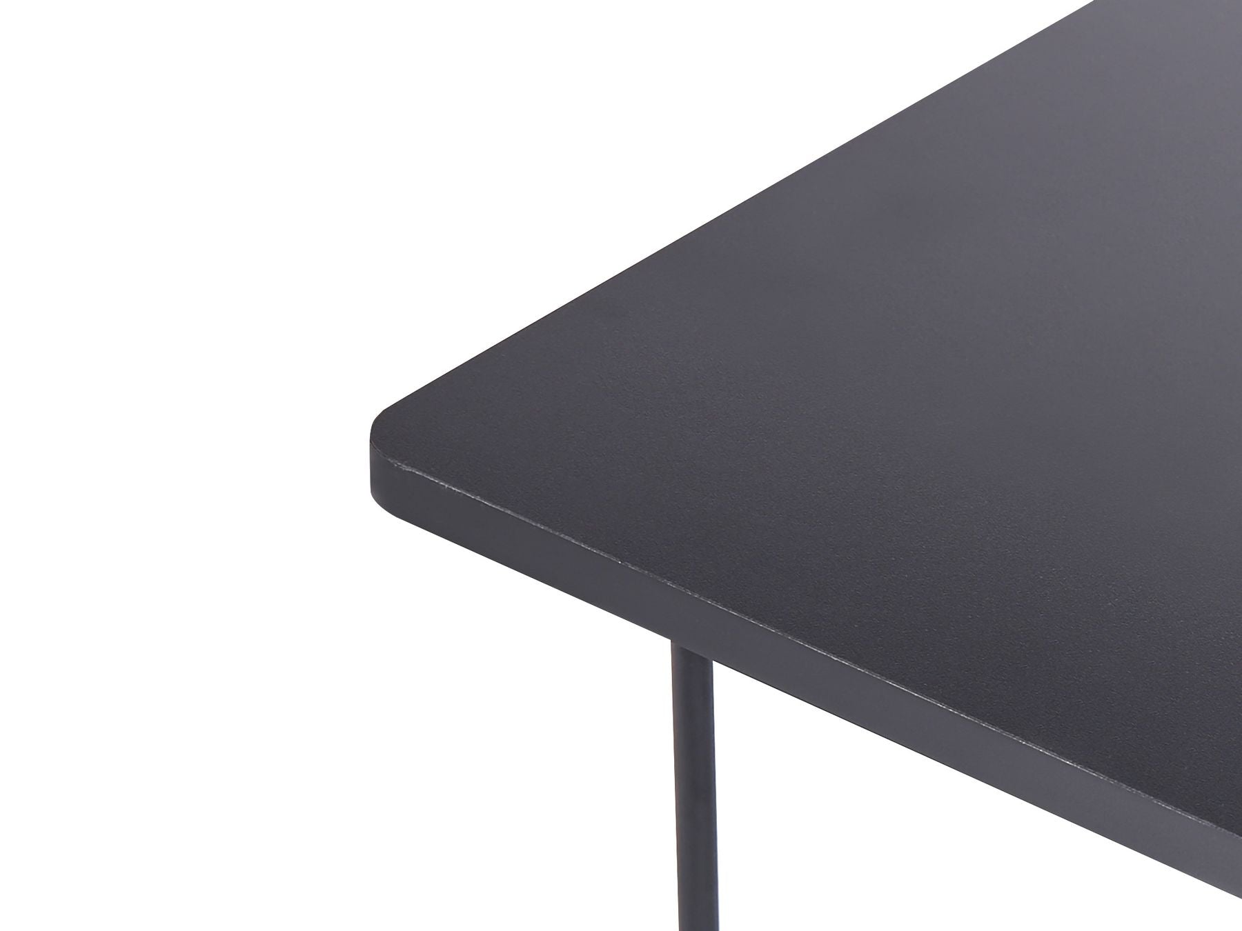 Sofa with Side Tables Black SOKNA