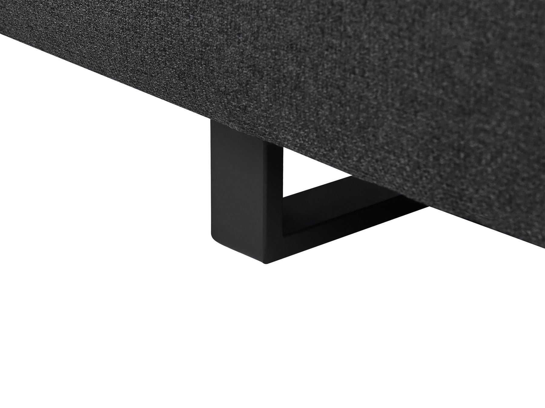 Sofa with Side Tables Black SOKNA