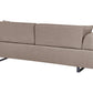Sofa with Side Tables Brown SOKNA