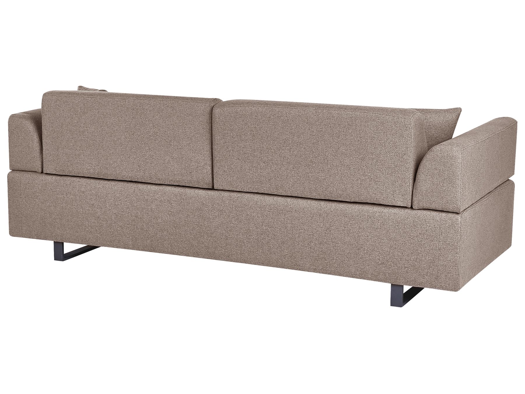 Sofa with Side Tables Brown SOKNA