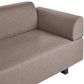 Sofa with Side Tables Brown SOKNA