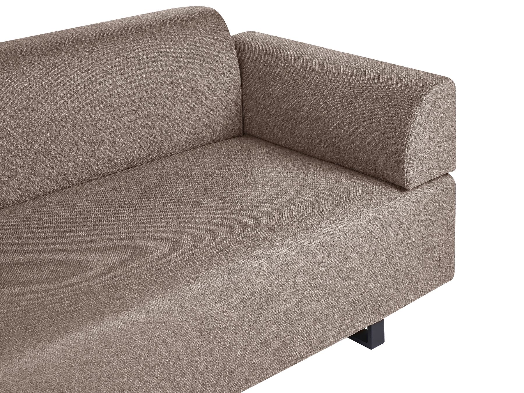 Sofa with Side Tables Brown SOKNA