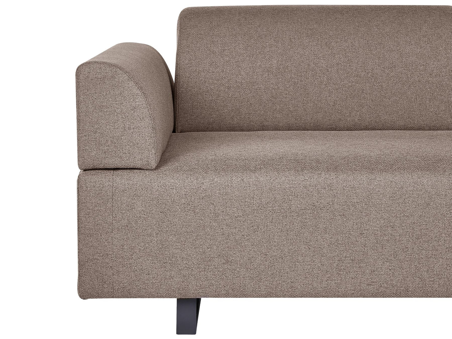 Sofa with Side Tables Brown SOKNA