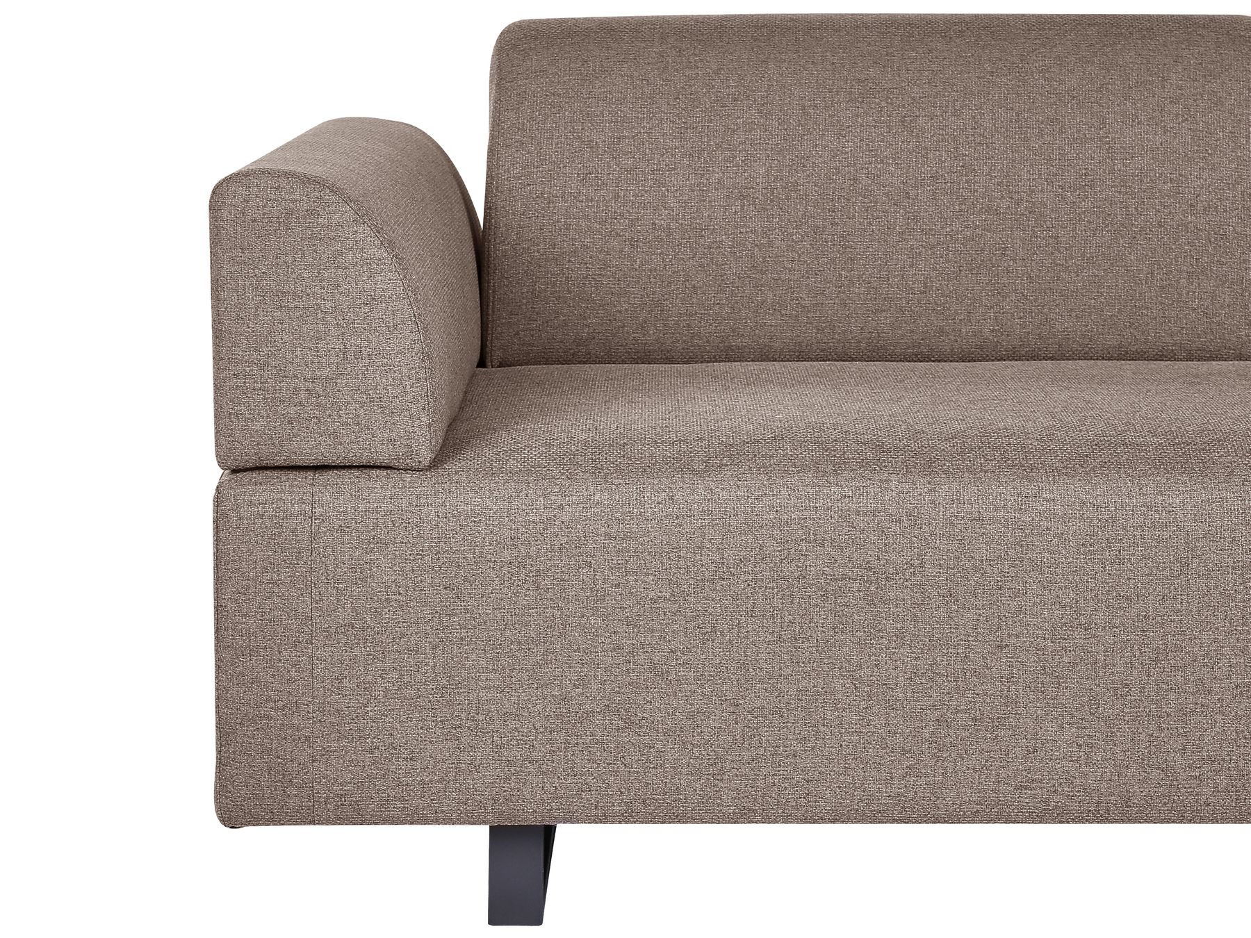 Sofa with Side Tables Brown SOKNA