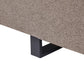Sofa with Side Tables Brown SOKNA
