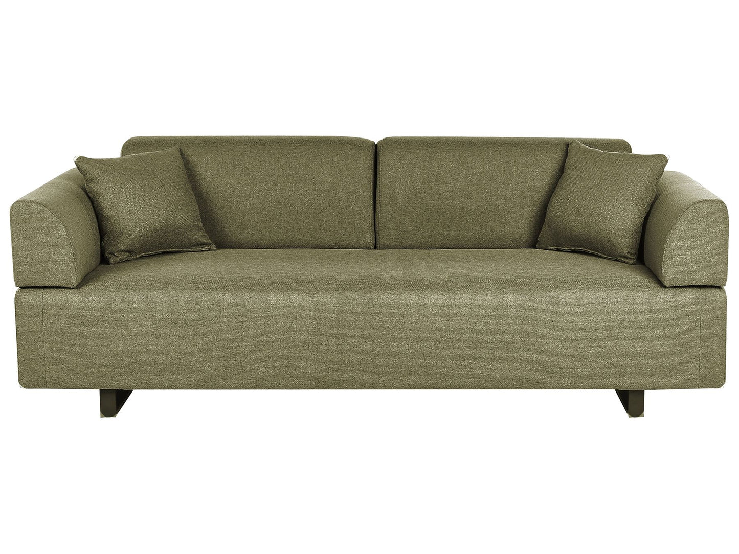 Sofa with Side Tables Green SOKNA