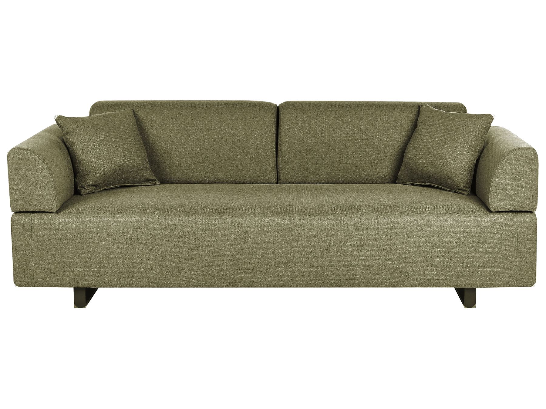 Sofa with Side Tables Green SOKNA
