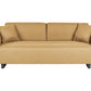 Sofa with Side Tables Yellow SOKNA