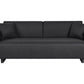 Sofa with Side Tables Black SOKNA