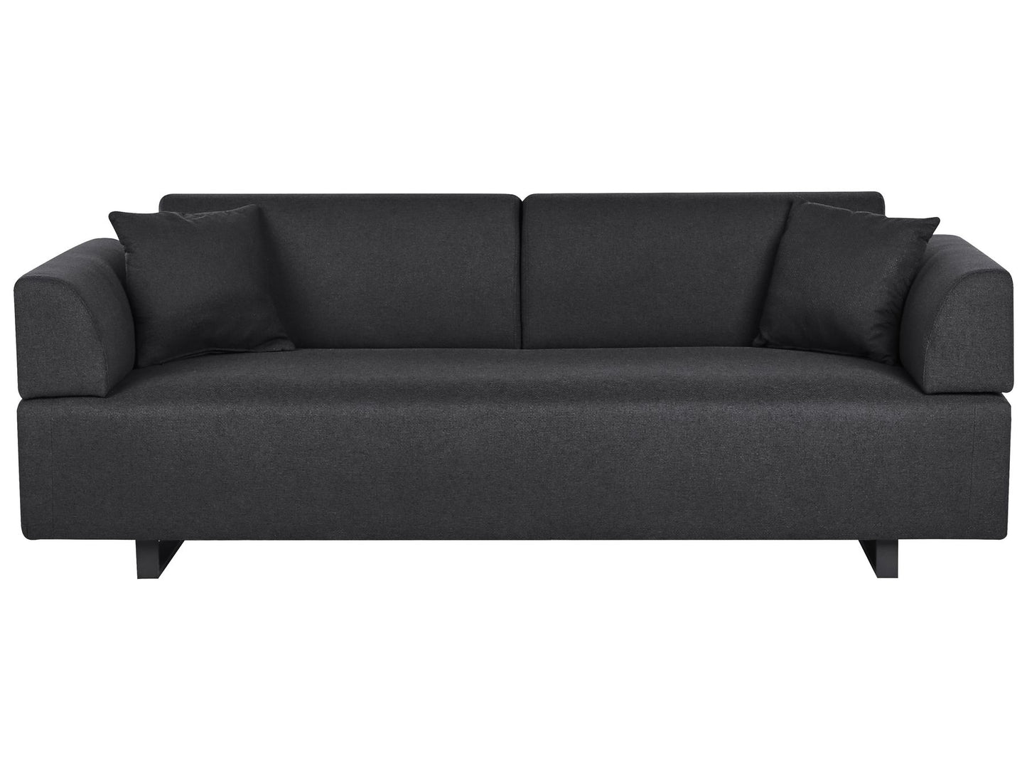 Sofa with Side Tables Black SOKNA