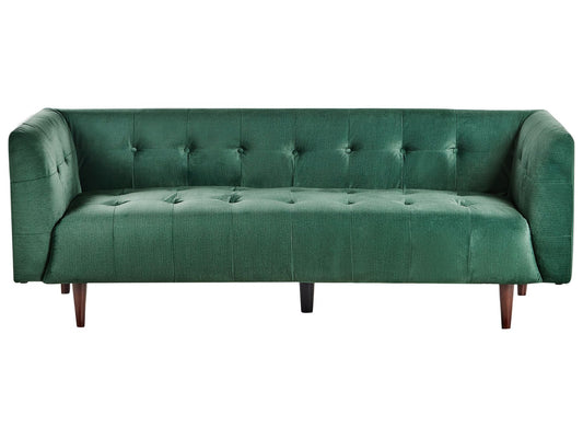 3 Seater Fabric Sofa Green BYSKE