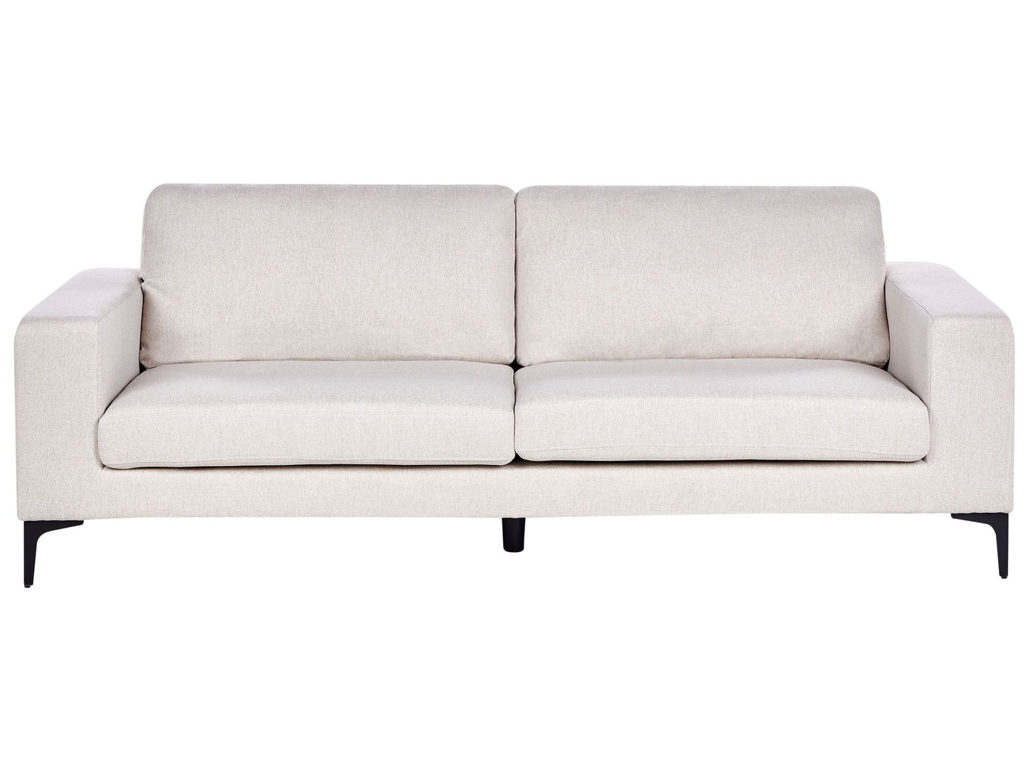 3 Seater Fabric Sofa Beige VADSTENA