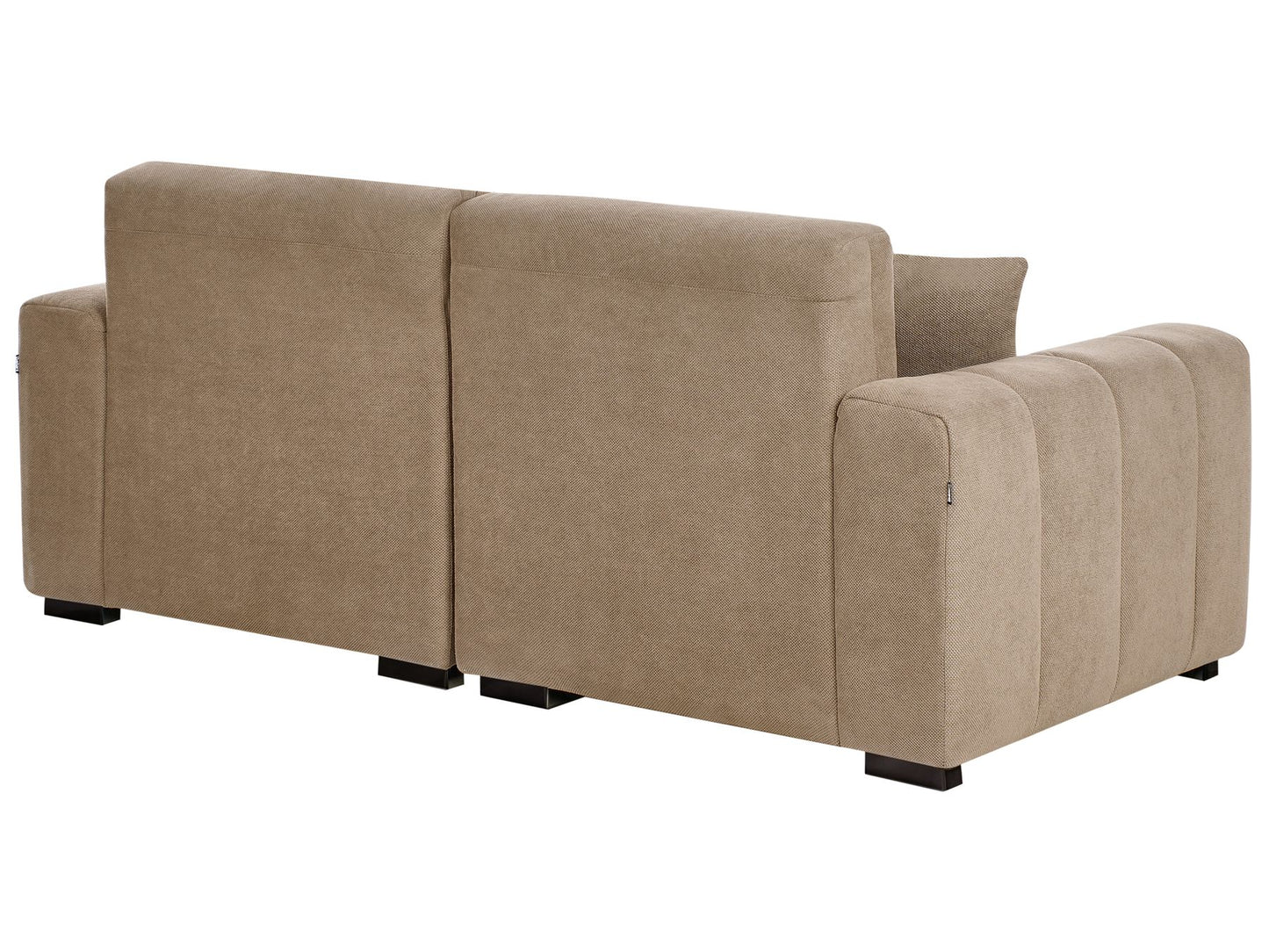 3 Seater Fabric Sofa Light Brown FAUSKAN