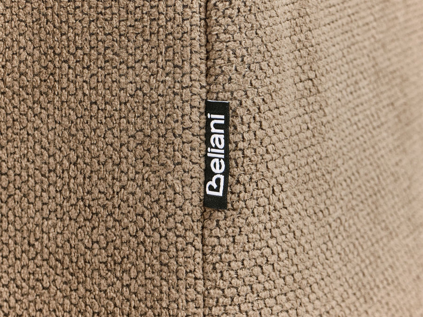 3 Seater Fabric Sofa Light Brown FAUSKAN