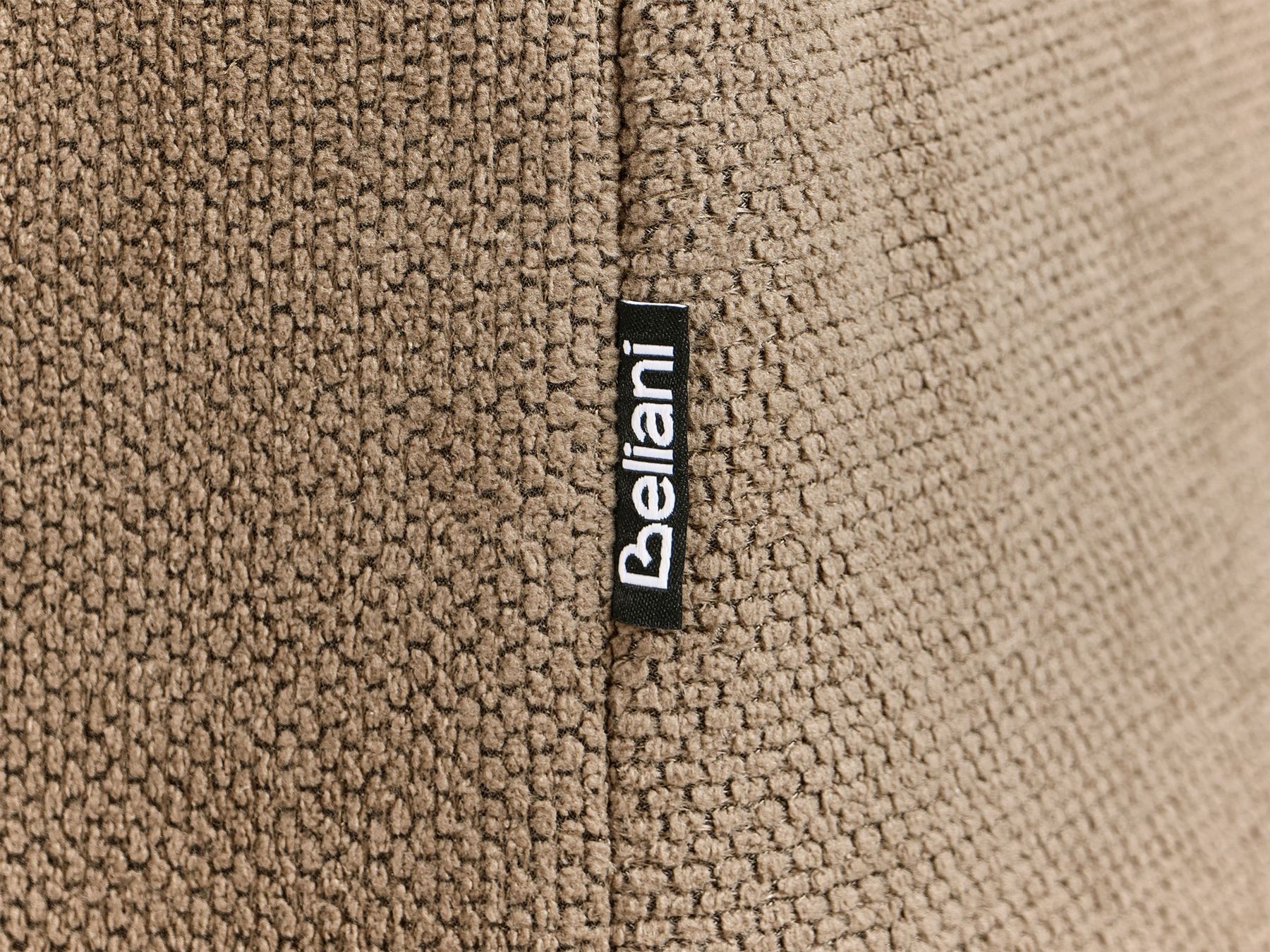 3 Seater Fabric Sofa Light Brown FAUSKAN