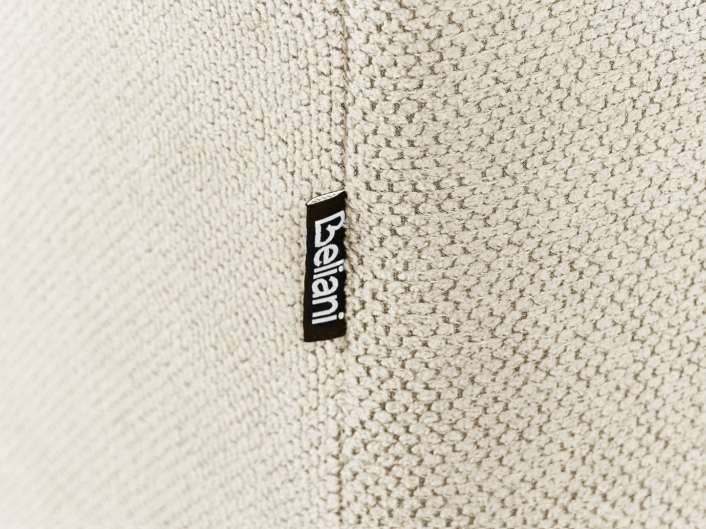 3 Seater Fabric Sofa Light Beige FAUSKAN