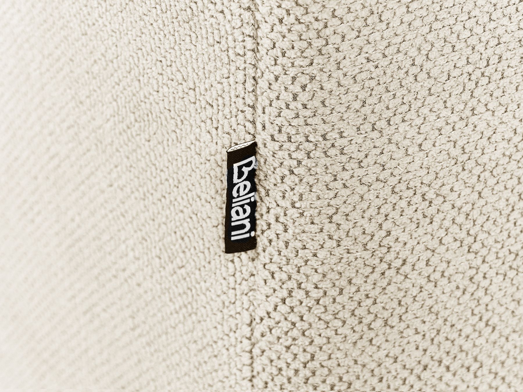 3 Seater Fabric Sofa Light Beige FAUSKAN