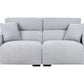 3 Seater Fabric Sofa Light Blue FAUSKAN