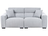 3 Seater Fabric Sofa Light Blue