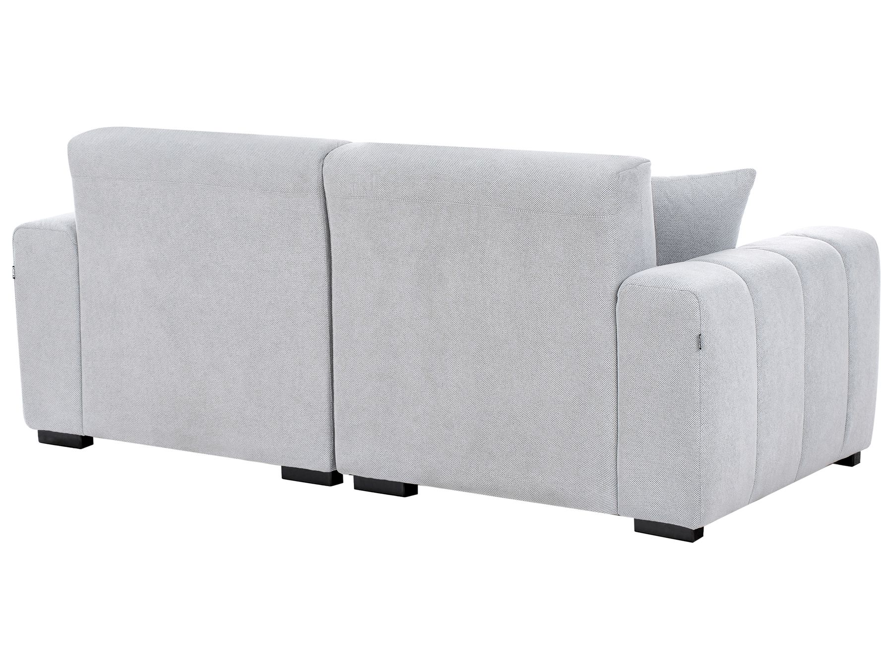 3 Seater Fabric Sofa Light Blue FAUSKAN