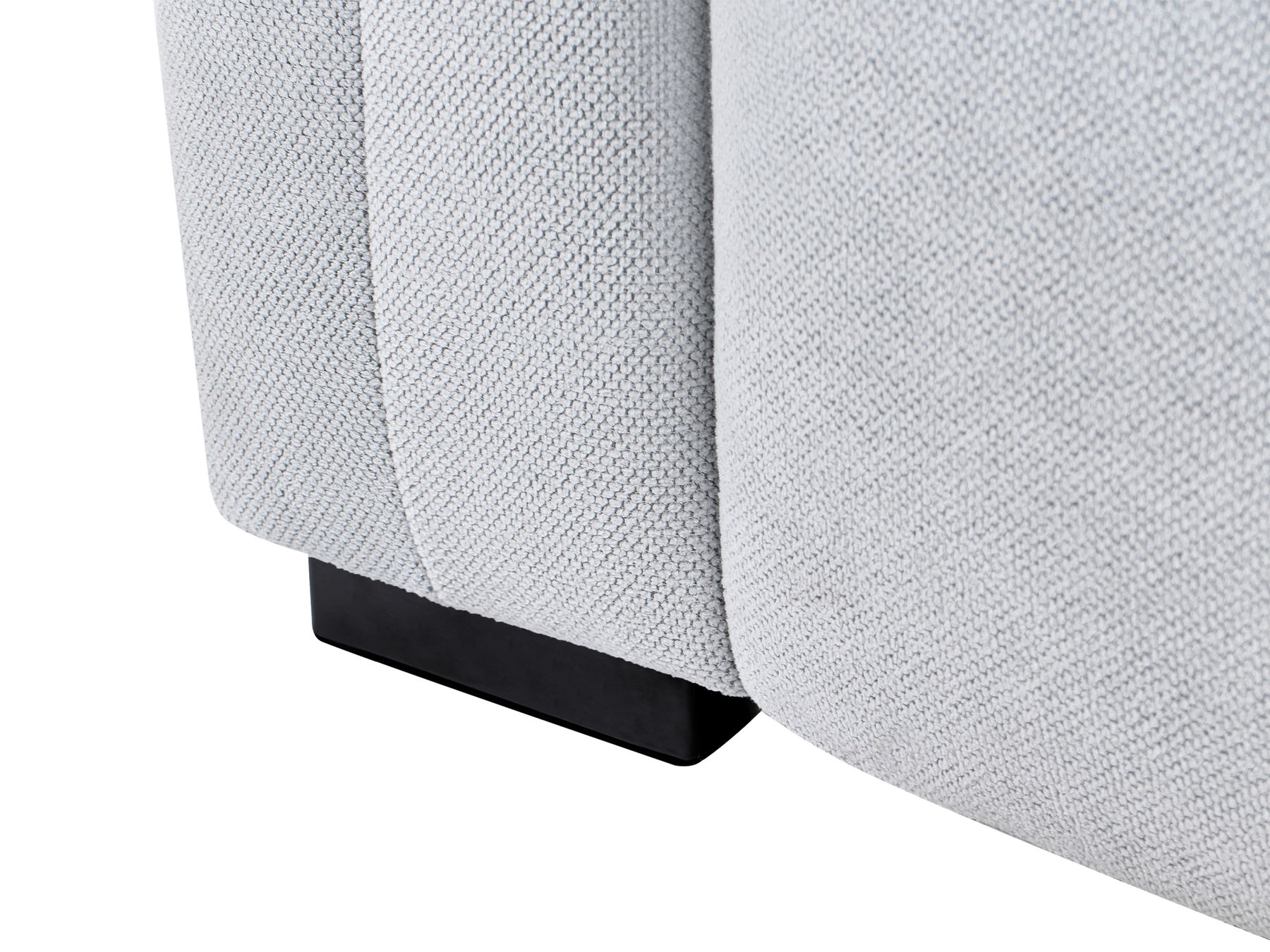 3 Seater Fabric Sofa Light Blue FAUSKAN