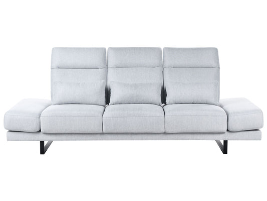 Fabric 3 Seater Sofa Light Grey IKAST