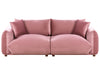 3 Seater Velvet Sofa Pink