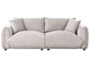 3 Seater Velvet Sofa Taupe