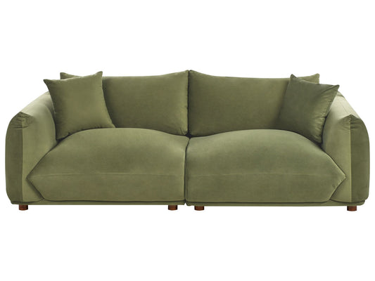 Sofa LUVOS Velvet Green 3 Seater