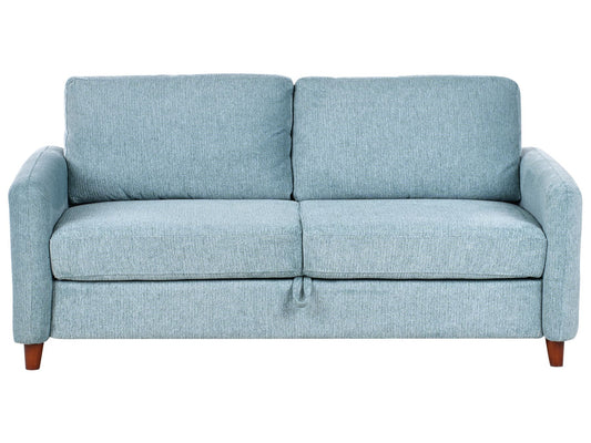 3 Seater Fabric Sofa with Storage Blue MARE